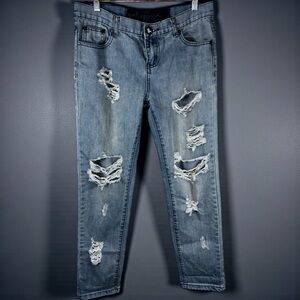 One Teaspoon distressed blue Jeans